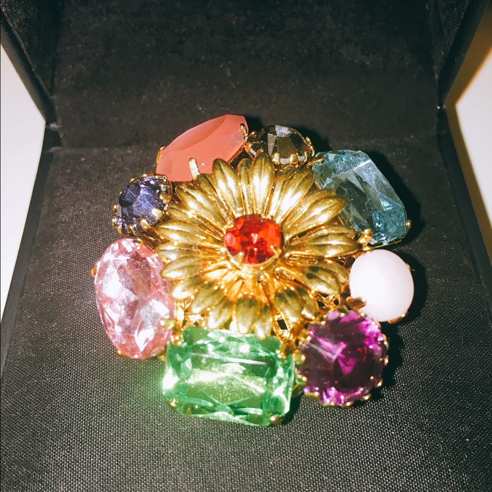 Precious Stones Flower Erickson Beamon Ring